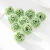 Dried Flowers 50Pcs Silk Carnation Heads Artificial Wedding Diy Outdoor Garden Headdress Wreath Candy Box Home Decortions