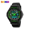 Orologi per bambini SKMEI Marca 50m Orologi impermeabili LED Multifunzione Dual Time Quartz Digital Kids Orologio da polso per bambini 230612