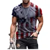 2023 hommes mode T-shirt étoile drapeau impression à manches courtes T-shirt hommes t-shirts marques {catégorie}