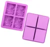 4 Wave Spray Silicone Hand Soap Cake Mold DIY Baking Mould Dessert Decoration Accessories Bakery Supplies SN4390