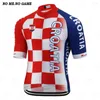 Giacche da corsa Maglia ciclismo squadra nazionale Pro Croazia Uomo Manica corta Bici da strada Abbigliamento bici Mtb Ropa