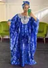 Etnik Giyim Eid Müslüman Headtie Afrikalı Elbiseler Kadın Nijerya Bayanlar Kaftan Elbise Abaya Musulman Robe Afrika Femme Kıyafetleri Zarif 230613