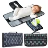 Aankleedkussen Covers Draagbare Baby Luier Mat Multifunctionele Cover Reisluier Schoon Hand Opvouwbare Luiertas Waterdicht Aankleedkussen Babi Item 230613