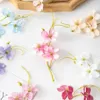 Dried Flowers 10Pcs Artificial Cheaper Diy Garland Candy Box Scrapbook Christmas Decorations Accessory for Home Wedding Mini Silk Plum