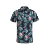 Mäns avslappnade skjortor 5 Style Men's Hawaiian Beach Shirt Floral Fruit Print Shirts Topps Casual Short Sleeve Summer Semester Fashion Plus Size 230613