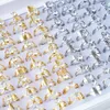 ソリティアリング30pcs/lot classic female engiange for Wedding Engagement Anniversary Jewelry Accessories Parts Gifts 230612