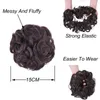 Chignons 1pc 75 gramas Coque de Cabelo Sintético Mais Grosso e Fofo Desarrumado Scrunchies Elástico Chignon Aparência Natural Penteado 230613