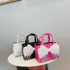 2023 New Korean East Gate Small Fresh Contrast Strass Nappa Bowknot Chain Handheld One Shoulder Crossbody Bag 230613