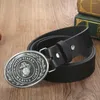 Bälten Western Cowboy Zinc Alloy Bomb Style Belt Buckle Pu Leather Men's Gift