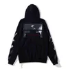 Heren Hoodies Sweatshirts Mens Designer Trend Hip Hop Brands Herfst/Winter Printing X Loose Black White Hoodie Men Women Women Paren OW SWTER