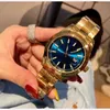 Najlepsze męskie zegarek marka projektant Watch VK Quartz Ruch Watches All Strap ze stali nierdzewnej zegarek Złoty Niebieski AAA Wysokiej jakości zegarek Męki urodzinowe świąteczne prezent