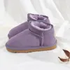 Australien barnskor mini klassiska stövlar uggi flickor barn sneaker baby barn ungdomar boot ugly småbarn spädbarn vandrare pojkar kastanj röd lila rosa svart wggs sko