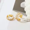 New Original Three-Ring Bead Ring Special Interest Light Luxury Personality Fashion High Sense Rings Wholesale