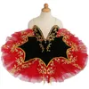 Vêtements de Danse Professionnel Ballet Tutu Velours Noir Rouge Crêpe Tutu Enfants Filles Adultes Femmes Ballet Robe Filles Halloween Costume Ballerine 230612