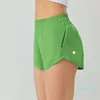 High Rise Yoga Shorts Oddychający szybki tkanina wyłożony krótkie 2,5 długości szorty biegowe