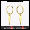 Dangle Chandelier ENFASHION Pyramid Spike Drop Earrings For Women Gold Color Geometric Earings Stainless Steel Fashion Jewelry Kolczyki E201154 230613