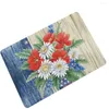 Bath Mats Rubber Doormat Home Decortain Outdoor Carpet Rug Non-slip Mat Flower Printing Floor For Child Bedroom And Kitchen
