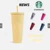 Starbucks Studded Tumblers 710ML plastic koffiemok Bright Diamond Starry Straw Cup Durian Cups geschenkproduct