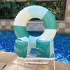 Sand Play Water Fun Children Adult Inbloddable Swimming Ring Pool Float Vintage Randig Swimming Laps Water Sport Swim Circle For Pool Party 230613