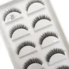 Makeup Tools 5 Pairs 3D Natural Half Eye Thick False Eye Lashes Mink Lashes Soft Fake Cat Eyelash Wispy Makeup Eyelashes Cilios 230612