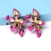 Boucles d'oreilles pendantes 2023 Orange acrylique fleur goutte pour les femmes de haute qualité mode bijoux cadeau en gros