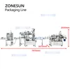 ZONESUN ZS-MPCL1 자동 트리거 병 패킹 라인 턴키 프로젝트 세제 액체 충전 캡핑 라벨링 머신