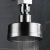 Cabeças de chuveiro do banheiro 82118mm aço inoxidável chuveiro da cabeça do banheiro redonda de economia de água aumenta