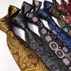 Bow Ties 8cm Paisley Polyester Print Men's Big Flower-slipsar Trendiga sociala kostym Bindning Män tillbehör självbunden