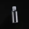 60ml PET plastic bottle with flip cap transparent round shape bottle for makeup remover disposable hand sanitizer gel Fmnew