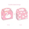 Gift Wrap 12pcs Pink Swan Boxes Candy Box Wedding Supply Kids Birthday S Biscuits Favors Cake Packaging Bag For Guest