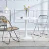 ファシオインホーム家具チューリップレジャーコーヒーテーブルホームオフィスルームの装飾用ホワイトブラックラウンドダイニングデスク