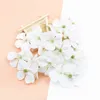 Fleurs séchées 30/50pcs têtes de soie mur de fleurs pour la décoration de mariage fausse cerise bricolage boîte-cadeau bonbons artificiels