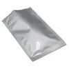 Storage Bags 1000Pcs/Lot Pure Aluminum Self Seal Bag Tear Notch Convenient Reusable Reclosable Food Coffee Tea Nut Packaging