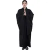 Vêtements ethniques LATERONON Shaolin Robe de moine unisexe Costume Robe longue Costume de méditation