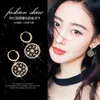 Catcher network 14K Gold Filled Earring Round Hollow Wedding Gemstone per le donne Peridot Bizuteria Drop Earring Jewelry