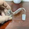 Smoking Pipe Glass Oil Burner With 10mm 14mm 18mm Male Joint S Shape For Bubbler Rig Ash Catchers