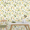 Wallpapers Green Plant Flower Self Adhesive Background For Walls In Rolls Environmental Protection Living Room Bedroom Stickers