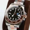 Designer Watches R olax Mens Watch Fashion New Ceramic Bezel Stainless Steel Strap Cerachrom Black Brown 40mm Automatic Rose Go 4M
