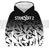 Sweats à capuche pour hommes jeu de tir 3D Standoff 2 sweat à capuche hommes Streetwear enfants Anime surdimensionné pull enfants sweat adolescent Stand Off