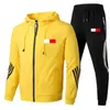 Men Dames trainingspakken zwarte sets lente herfst hoodie broek 2 -delige set hoodie heren merk tommy sweatshirt sport joggers zweetjack man