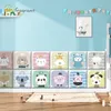 3D dessin animé Animal Anti-collision doux Stickers muraux pour enfants chambres maternelle décoration murale maison bébé chambre plinthe décoration