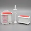 Jeux de nouveauté Odoria 1 12 Dollhouse Miniature Baby Nursery Room 6pcs Furniture Set Decoration 230613