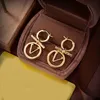 Designer Earrings Stud For Women circle Earring Fashion Ear Studs Hoop Earring Woman Designers Earrings charm jewerly bxcaps