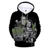 Felpe con cappuccio da uomo The Munsters Movie Felpa con cappuccio Unisex manica lunga Donna Uomo Felpa con cappuccio 2023 American Film 3D Abbigliamento