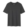 MENS T -shirt Solid Color Underlay Kort ärm Ice Silk Slooth Men's Underlay Pure Cotton T -shirt