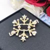 Лучший дизайнер роскошных брендов двойная буква c Pins Brooches Channel Women Multi Colors Compe Buckle Brooch Pin Pin