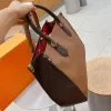 Bolsas de grife de luxo, bolsa feminina, carteira quente de alta qualidade, bolsa de flores marrons, bolsas femininas casuais, bolsas de ombro de couro