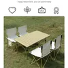 캠프 가구 야외 접이식 테이블 및 의자 세트 4-6 의자 휴대용 에그 롤 낚시 캠핑 미술 스케치 장비