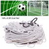 ボール10 x 65フィートフルサイズのサッカーサッカーゴールポストネットスポーツマッチトレーニングジュニアチーム公式ミニ230613