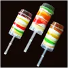 Cupcake Push Up Pop Containers Plastic Food Grade Pushes Pops Cake Container lock för festdekorationer Rundform Tool BH1957 Cy Dr DH1TX